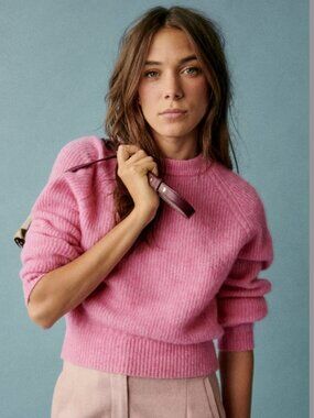 Sezane Otto Jumper/Sweater in Bubblegum XS